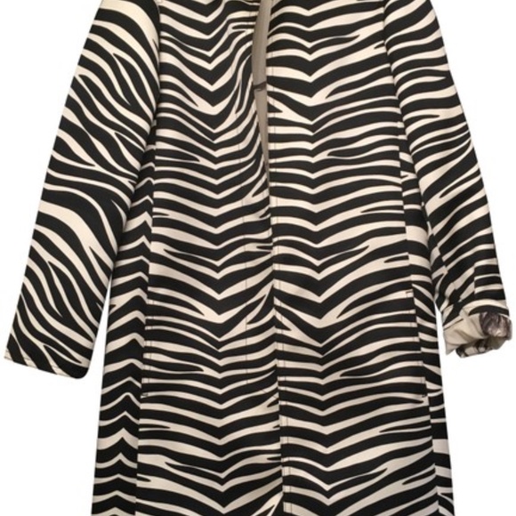 Celine zebra coat with hair calf collar - Picture 7 of 8